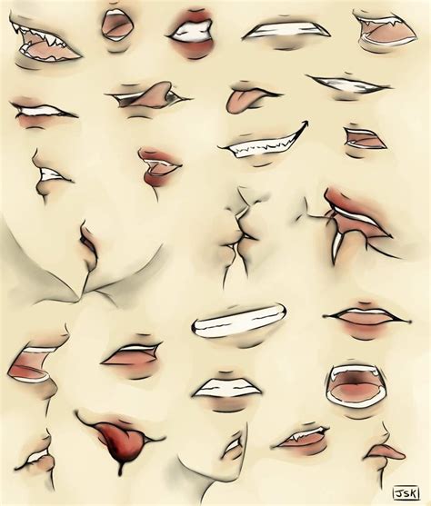 Anime Lip Drawings