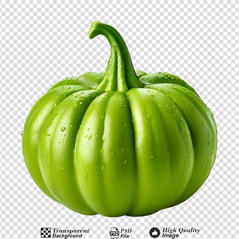 Premium Psd Green Pattypan Squash Isolated On Transparent Background