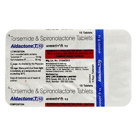 Aldactone T Tablet S Price Uses Side Effects Netmeds