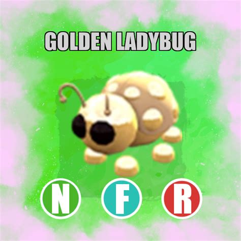 Golden Ladybug Neon Fly Ride Adopt Me