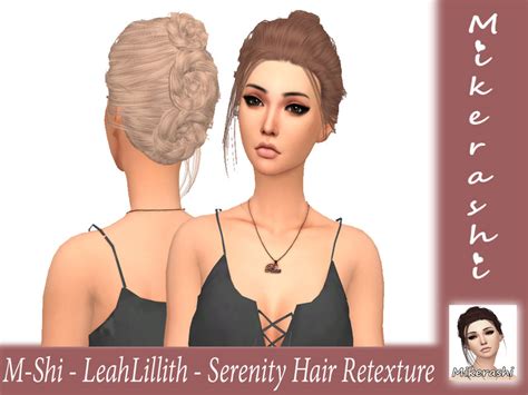 M Shi Leahlillith Serenity Hair Retexture Mesh Needed The Sims