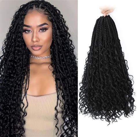 Mua Goddess Box Braids Crochet Hair 8 Packs 14 Inch Bohomian Box Braids Crochet Hair For Black