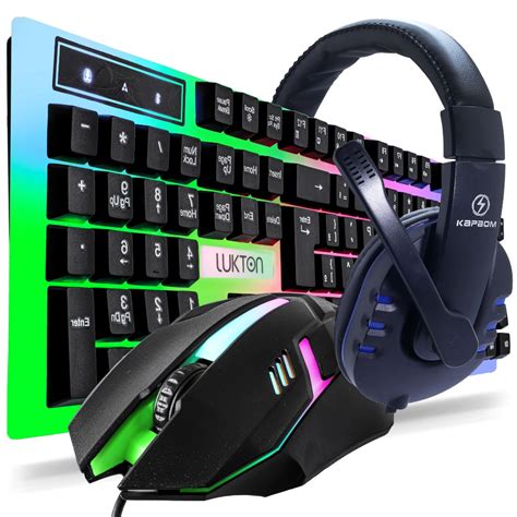 Kit Teclado E Mouse Gamer Conex O Usb Teclas Rgb Retroiluminadas