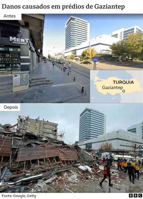 Imagens Antes E Depois Do Terremoto Na Turquia Mostram Extens O Da