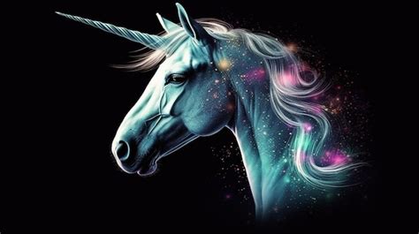 Premium Photo Unicorn Vector Illustration Magic Fantasy Unicorn With