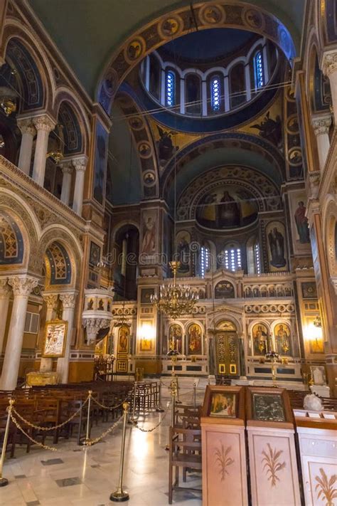 The Metropolitan Cathedral Of The Annunciation In Athens Greece