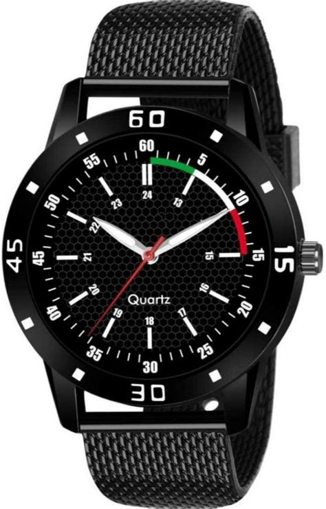 Bolun Analog Black Dial Black Strap Watch For Men - JioMart