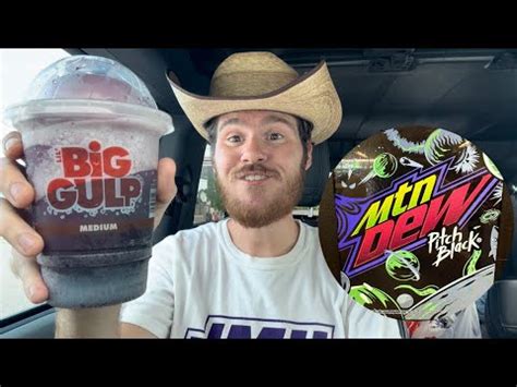 7 Eleven Mountain Dew Pitch Black Slurpee Review YouTube