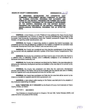 Fillable Online Modification Of Development District No And Land