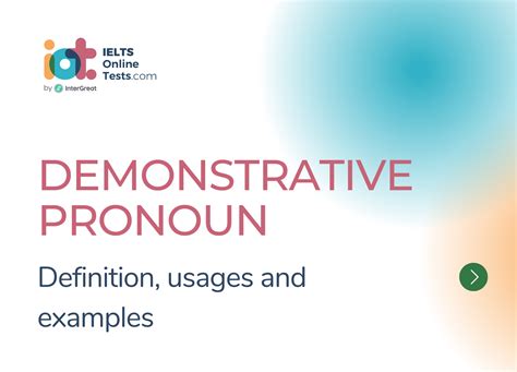 Demonstrative Pronoun Definition And Examples Ielts Online Tests