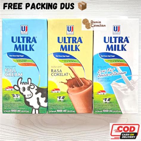 Jual TERMURAH Ultra Milk 1 Liter 1000ml Susu UHT Ultramilk Full