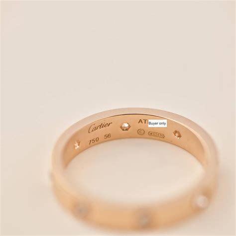 Cartier Love Wedding Ring Rose Gold With 8 Diamonds At 1stdibs