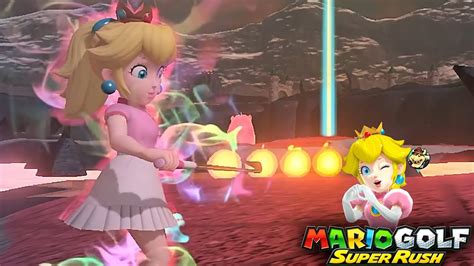 Mario Golf Super Rush Peach Vs Toadette Vs Bowser At Bowser Highlands