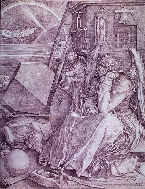 Albrecht Dürer Melancholia I 1514 intaglio engraving Symbolizes