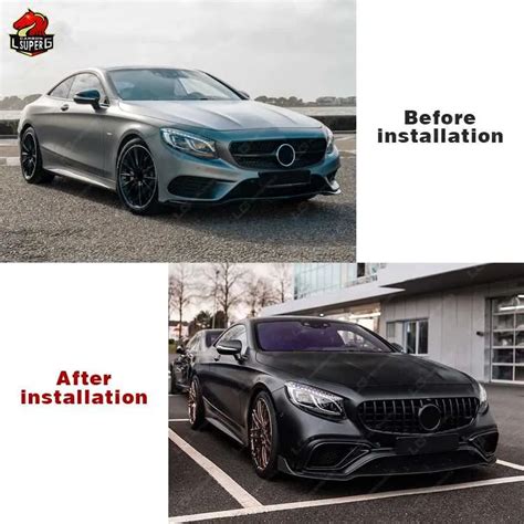 B Style Carbon Fiber Body Kit For Mercede Benz S Class W