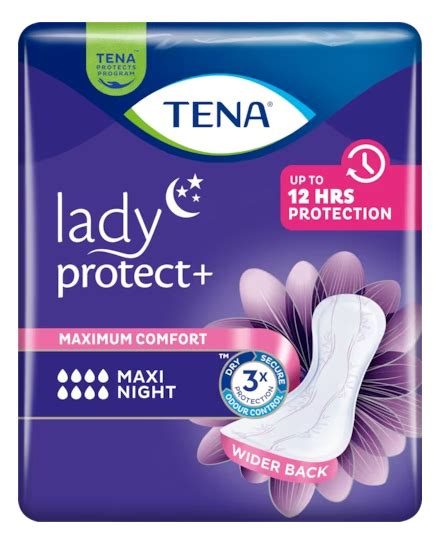 Tena Lady Protect Maxi Night dłuższe poszerzane wkładki urologiczne