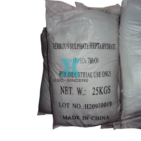 China Ferrous Sulphate Heptahydrate FeSO4.7H2O Fertilizer /Mining Grade ...