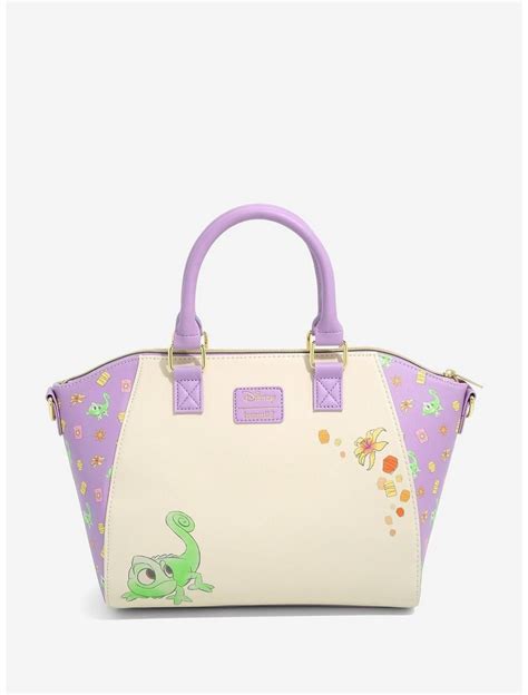 Loungefly Disney Tangled Rapunzel Pascal Satchel Bag Hot Topic Satchel Bags Loungefly
