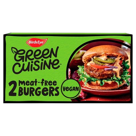 Birds Eye 2 Green Cuisine Vegan Burgers Ocado