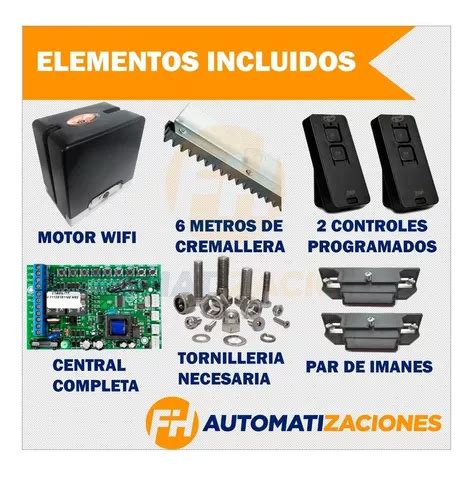 Motor Porton Corredizo Automatico Hub Wifi Kg Metros En Venta En