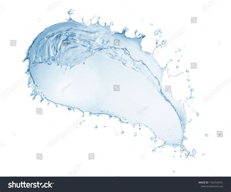 Water Splash Isolated On White Backgroundbeautiful Stock Photo