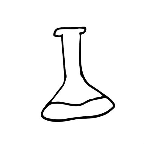 Premium Vector Erlenmeyer Flask Vector Doodle Conical Flask Icon