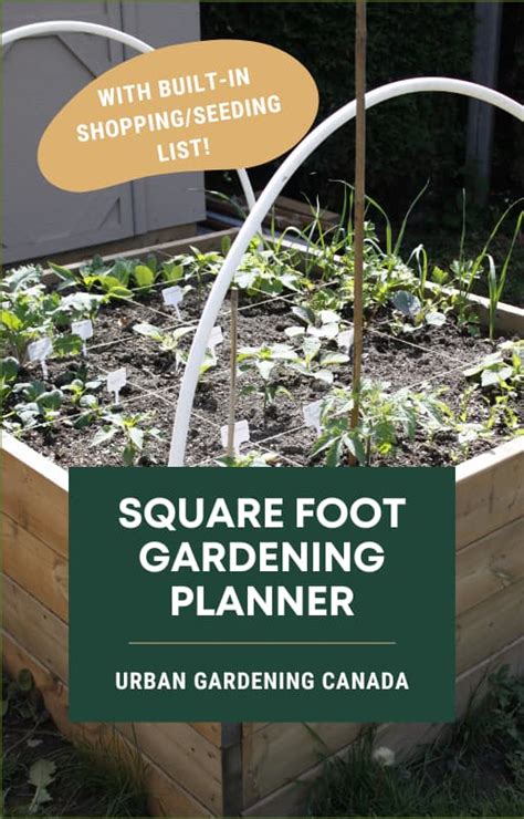 Free Planner Square Foot Gardening