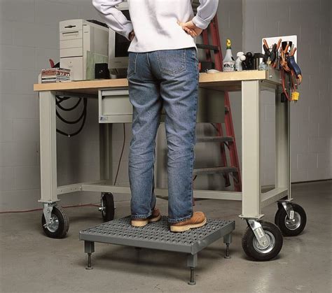 One Step Adjustable Height Work Platforms EGA Products Inc