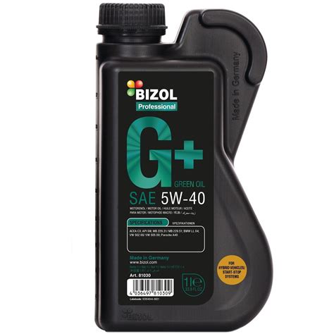 Масло моторное Bizol Green Oil+ 5W-40 1л. (4036497810309) – купить в ...