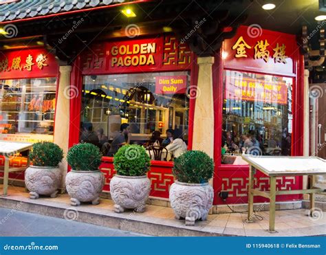 Locals and Tourists at Chinese Restaurant in London China Town ...