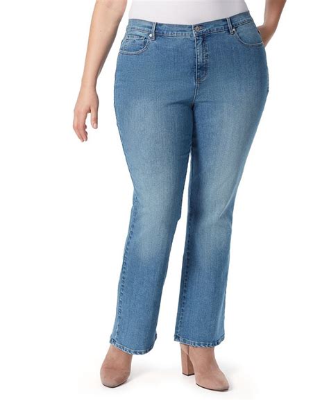 Gloria Vanderbilt Plus Size Amanda Average Length High Waisted Bootcut Jeans Macys