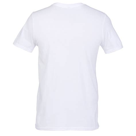 4imprint.com: Gildan Softstyle V-Neck T-Shirt - Men's - White 103476-M-VN-W