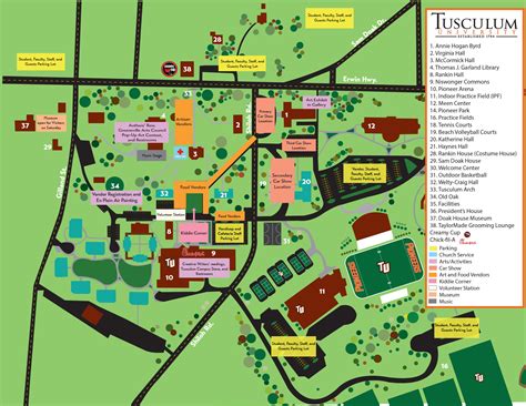 Event Map ⋆ TUSCULUM UNIVERSITY