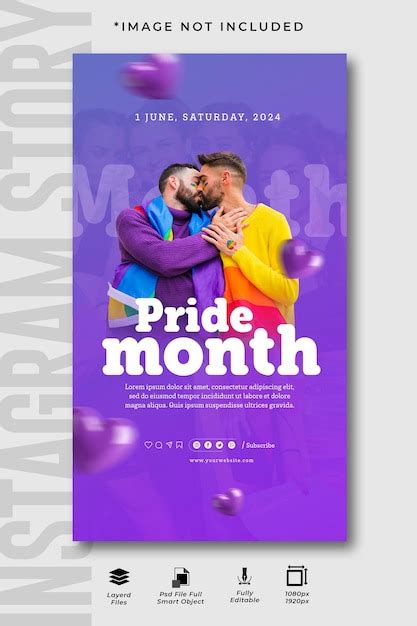 Premium Psd Pride Month Celebration Instagram Story Design Template