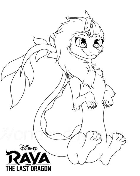 Dragon Sisu Coloring Page - Free Printable Coloring Pages for Kids