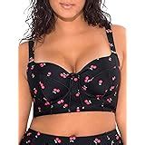 Smart Sexy Women S Plus Size Full Busted Supportive Underwire Swimsuit Bikini Top Amazon Co