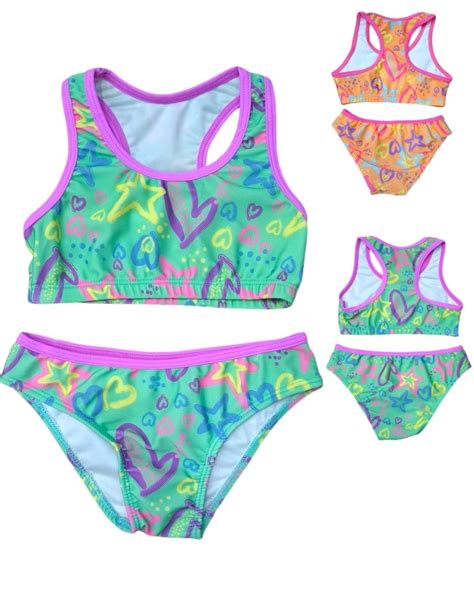 Bikini Para Nena Con Recorte Y Cruzada En La Espalda Elemento America Bebes