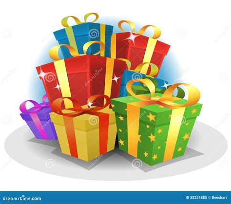 Happy Birthday Gifts Pack stock vector. Illustration of communication ...