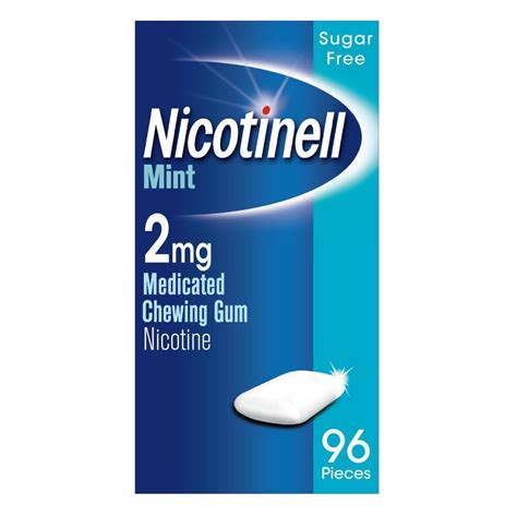 Nicotinell Mint Mg Medicated Chewing Gum Pieces