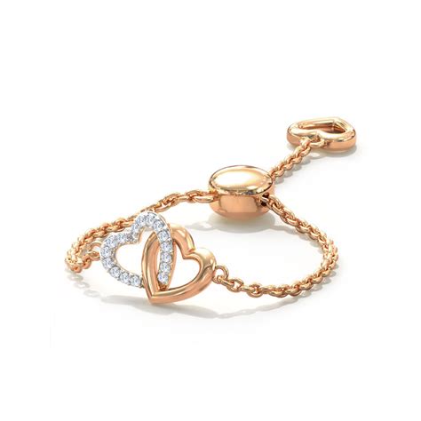 Buy Intertwined Heart Diamond Flexi Ring Online Caratlane