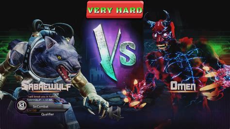 Killer Instinct Sabrewulf Vs Omen Very Hard Difficulty Youtube