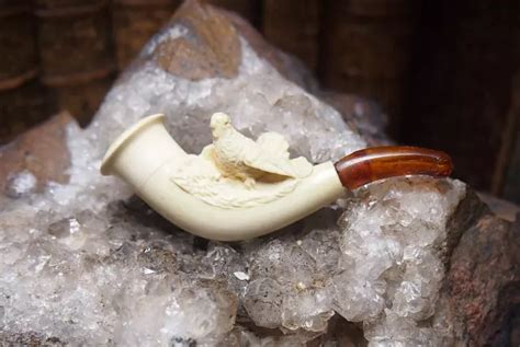 PIPE FUME CIGARETTE en écume de mer sculptée Le faisant EUR 44 00