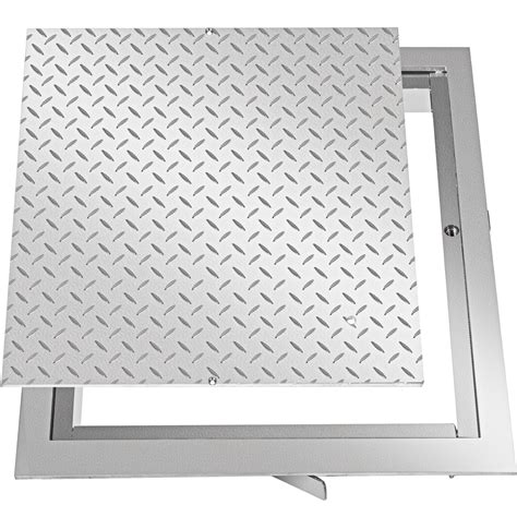 VEVOR Recessed Manhole Cover Covers 60x60 Cm Clear Opening Galvanized