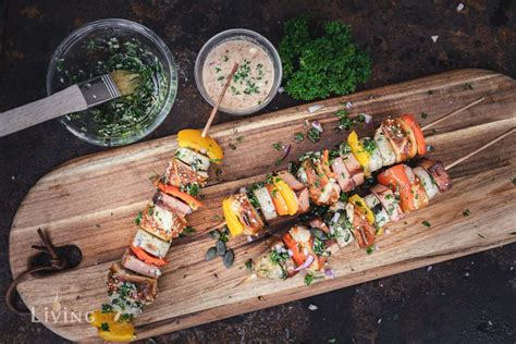 Bayrische Bratwurst Spieße Wiesn Schaschlik LivingBBQ de