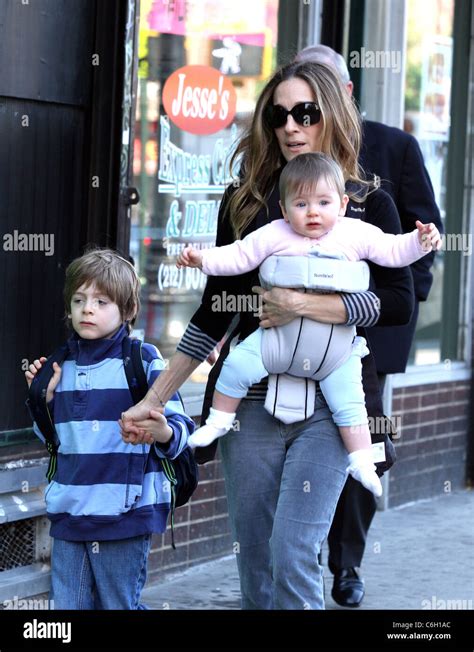 Sarah Jessica Parker Walking Her Son James Wilkie Broderick And