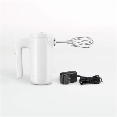 KitchenAid White Cordless Electric Hand Mixer + Reviews | Crate ...