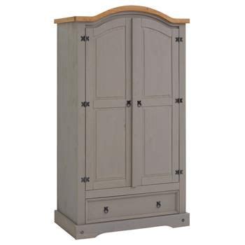 Armoire Ramon Avec Portes Et Tiroir Style Mexicain En Pin Massif