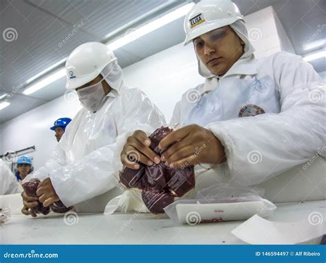 Elaboraci N De La Carne En La Industria Alimentaria Fotograf A