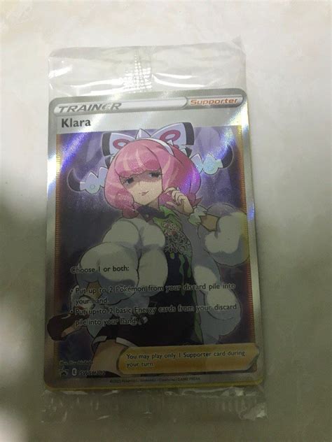 Pokemon Klara Full Art Sealed English Swsh302 Hobbies And Toys Toys