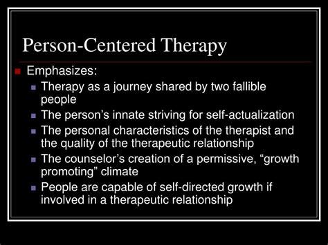 Ppt Person Centered Therapy Powerpoint Presentation Id302166